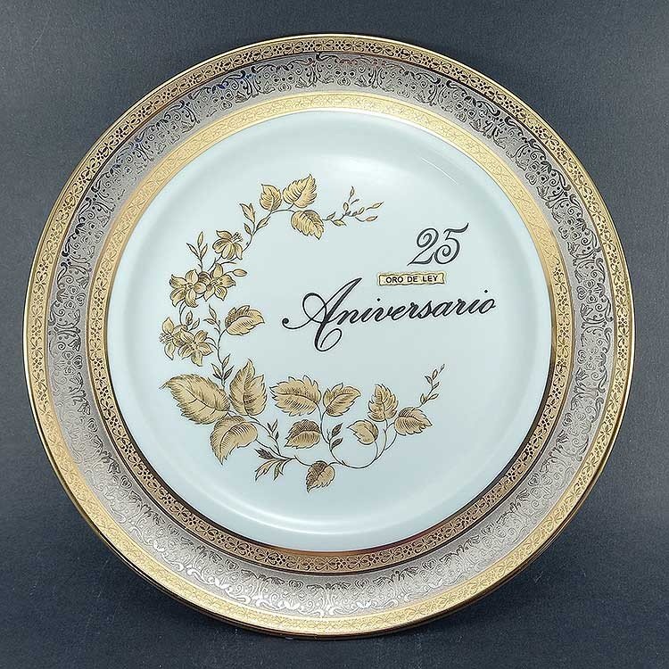 copy of Centro de mesa de cristal y plata en forma de flor