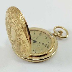 copy of Reloj de bolsillo dorado Bassel. Made in Swiss.
