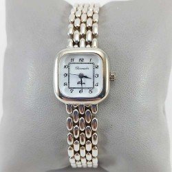 Reloj de señora de plata de ley 925 milésimas con pulsera tipo panther
