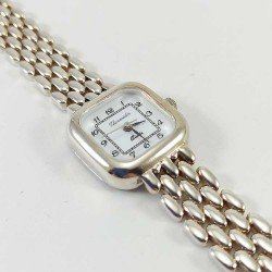 Reloj de señora de plata de ley 925 milésimas con pulsera tipo panther