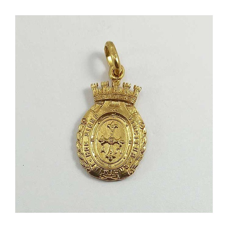 copy of Medalla de la Virgen de la Bien Aparecida en oro de ley 18 quilates, 750 mls.