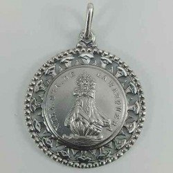 Medalla de la Virgen de la Barquera en plata 925
