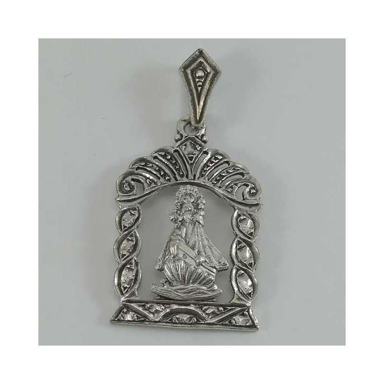Colgante de la Virgen de la Barquera en plata 925