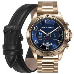 Smartwatch para hombre Viceroy 401253. Dos correas: acero y cuero
