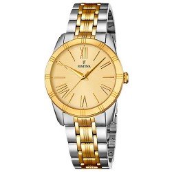 Reloj elegante de mujer Festina F16941/1 combinado plateado y dorado