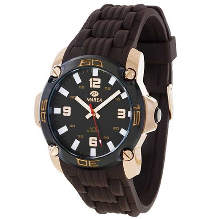 Reloj de agujas de caballero Marea B42145/4 con agujas reflectantes.