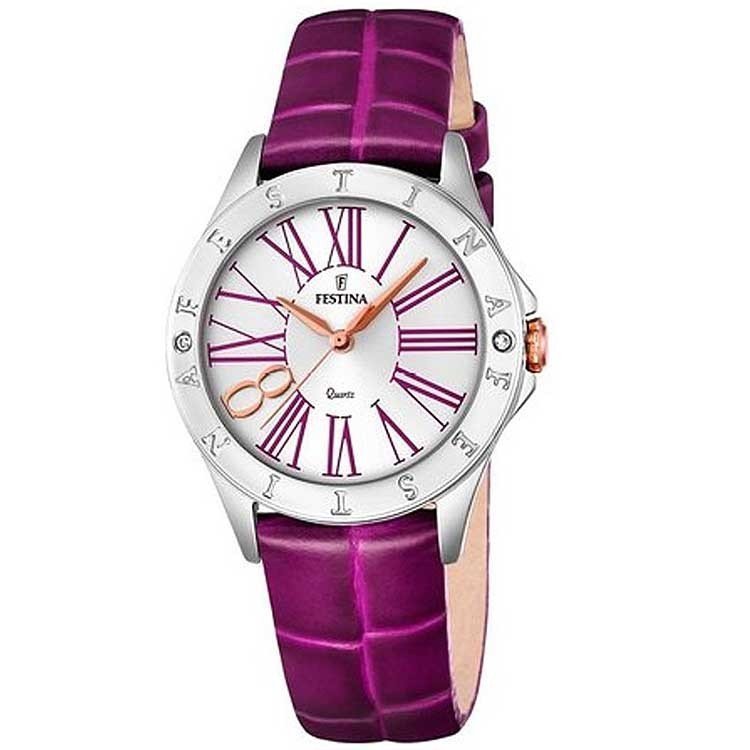 Reloj elegante de mujer Festina F16929 con números romanos.
