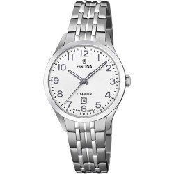 Reloj clásico mujer Festina F20468/1, de titanio y esfera con números