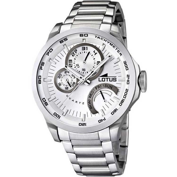 Reloj analógico multifunción de hombre Lotus 15845/1, acuático 10 atm.
