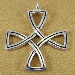 Colgante de cruz celta para mujer en plata de ley 925 milésimas