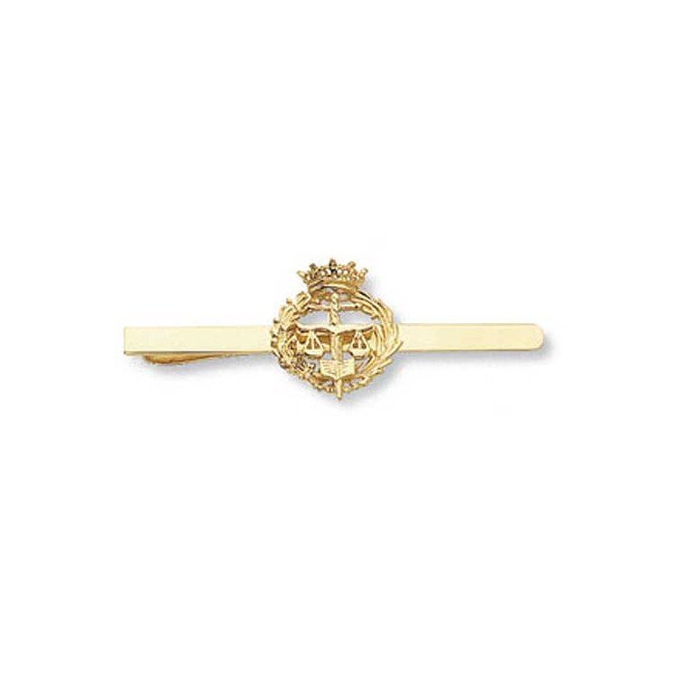 Sujetacorbatas con emblema de tu profesión en oro de ley 18 k.