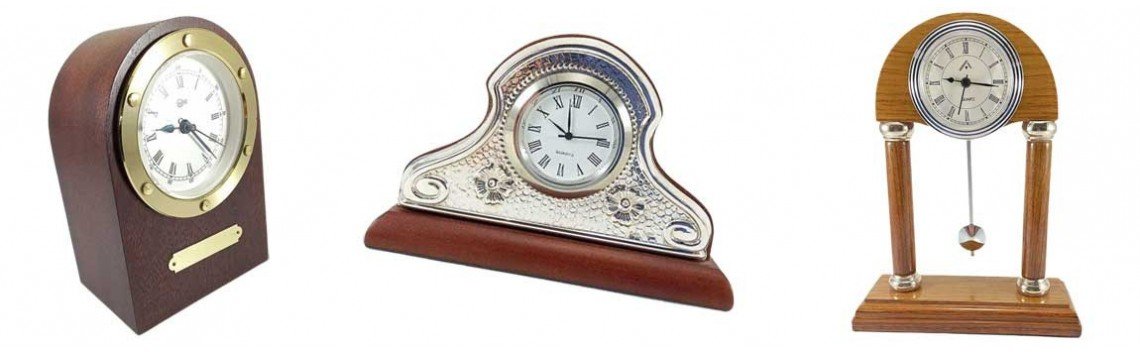 Comprar Reloj de mesa decorativo de metal.